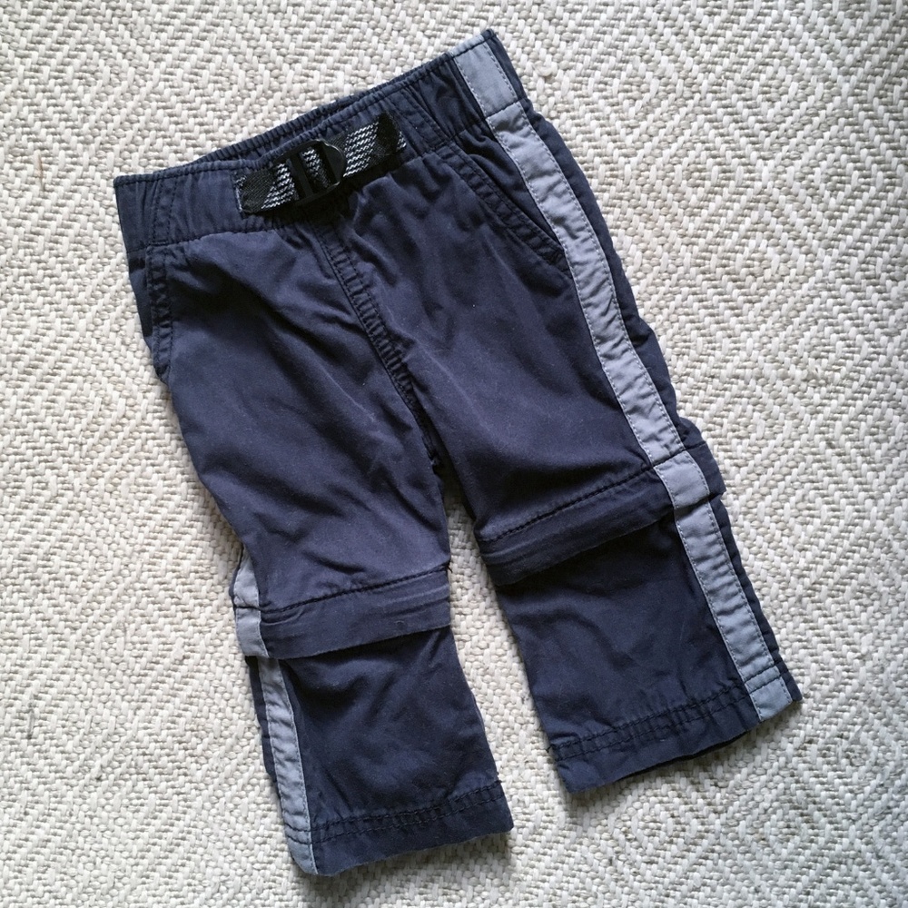 OshKosh convertible navy blue pants 6m